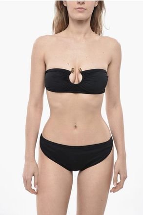 Bottega Veneta Monochrome Bikini Set RING with Bandeau Top size S