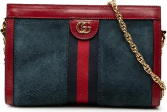 Gucci Pre-owned Gucci Small Suede Web Ophidia Chain Crossbody Ladies TU8W2OTJKH5YVV71