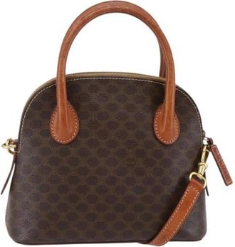 Celine Pre-owned Leren Vintage Handtas - Dames - Vintage Handtas - Bruin - ONE Size - Leer - Vintage