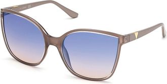 Guess GU7748 57X Womens Sunglasses Brown Size 60