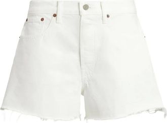 Polo Ralph Lauren frayed denim shorts - women - Cotton - 27 - White