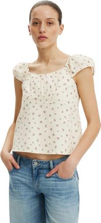 Cotton On Womens Tie Back Babydoll Top in Zara Ditsy Pink at Nordstrom, Size 4