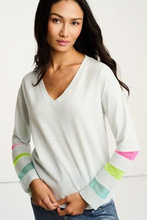 Lisa Todd Mesh Fest Tee in Salty Air at Nordstrom, Size X-Large