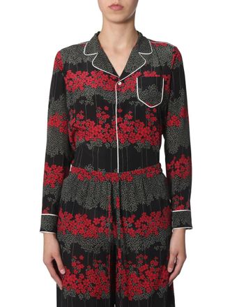 Red Valentino Rotes Valentino -Hemd mit Tr&auml;umwenge Druck
