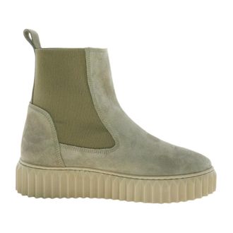 Voile Blanche Voile Blanche, Chelsea Boots, female, Green, Size: 10 US Green Suede Ankle Boot Sneaker Sole