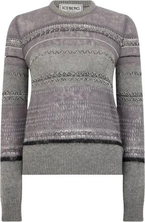 Iceberg Maglione Girocollo - - Knitwear - Donna - Multicolore - XS