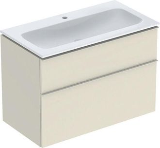 Keramag Keramag - Geberit Icon Set Mueble Lavabo Con Mueble Bajo Lavabo, 2 Cajones