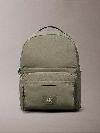 Calvin Klein Mens Nylon Round Backpack - Green