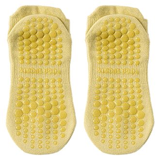 Generic Pilates Socks Yoga Grip Socks Women, Non Slip Pilates Grippy Sock Ladies Mid-Calf Grip Breathable Cotton Sock for Ballet, Dance, Workout, Fitness, Run