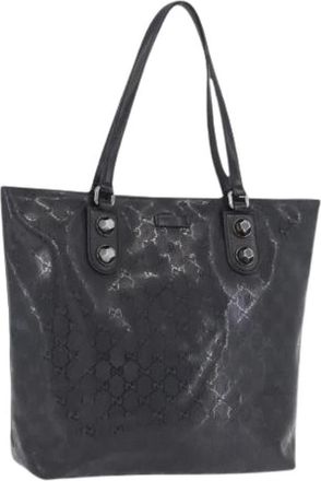 Gucci Pre-owned Vintage Tote Bag - Dames - Vintage Shopper - Zwart - ONE Size - Leer - Vintage