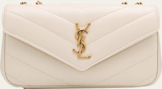Saint Laurent Loulou Small YSL Shoulder Bag in Quilted Leather