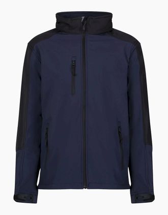 Regatta Mens Regatta Reid Mens Softshell Wind Resistant Water Repellent Jacket - Navy - Size: 44/Regular