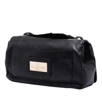 Valentino Pre-owned Vintage Schoudertas - Dames - Pre-owned - Zwart - Maat: ONE Size Leer