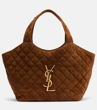Saint Laurent Borsa Icare Cassandre Medium in suede