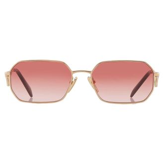 Prada Red Gradient Geometric Ladies Sunglasses PR A51S 5AK40C 58