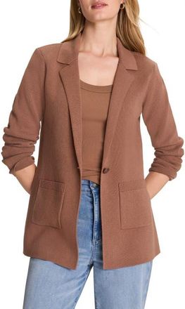 Nic+Zoe Elegant Cotton Blend Sweater Jacket in Tigernut at Nordstrom, Size Xx-Large