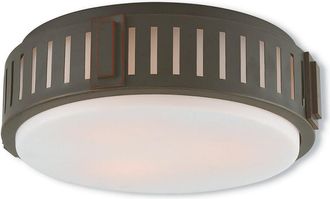 Livex Lighting Discontinued Livex Portland 3-Light Olde Bronze Ceiling Mount