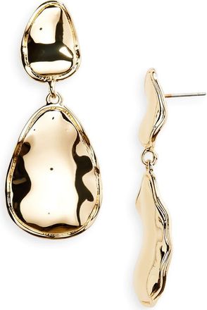 Nordstrom Molten Disc Drop Earrings in Gold at Nordstrom Rack