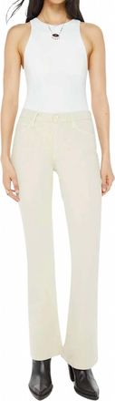 Mother Womens Weekender Sneak Pants In Frozen Dew