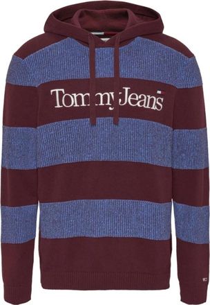 Tommy Jeans Paarse Skater Hoodie Biologisch Katoen - Heren - Hoodies - Veelkleurig - XL - Katoen - Hoodies & sweatvesten