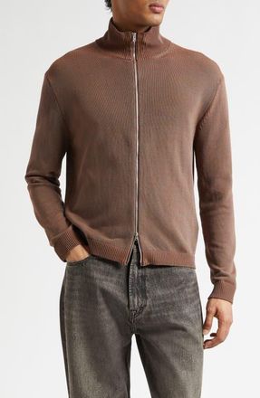 Our Legacy Float Funnel Cotton Blend Cardigan in Cangiante Copper Tech Cotton at Nordstrom, Size 38 Us