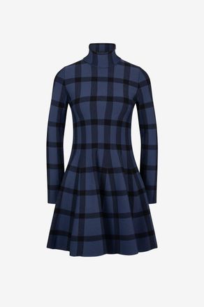 Antonino Valenti Ausgestelltes kariertes Milano-Jersey-Minikleid Anita Skater