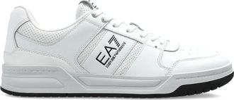 Emporio Armani Sneakers in pelle traforata - Bianco