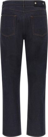 Stone Island Mens Blue Cotton Straight-Leg Jeans Clothing
