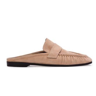 Black Suede Studio Gabby Mule Loafer in Tan Suede at Nordstrom, Size 35 Eu