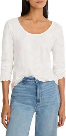 Nic+Zoe Lace Scoop Neck Top in Paper White at Nordstrom, Size Xx-Large