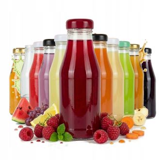 OEM 100 Botellas De Zumo De 200 Ml, De Vidrio, Con Tap&oacute;n De Rosca (0,2 L)