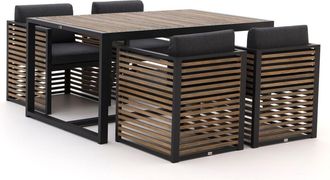 Bellagio la vita attrattiva Bellagio Cadora 160cm dining tuinset 5-delig