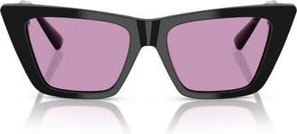 Jimmy Choo London 53mm Cat Eye Sunglasses in Violet at Nordstrom