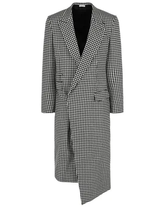 Alexander McQueen Alexander Mcqueen Asymmetric Wool Coat