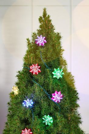 Anthropologie Multicolor Flower String Light