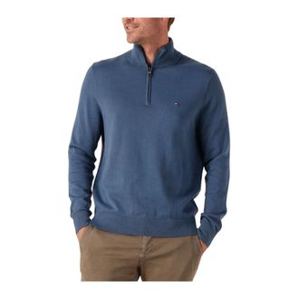 Tommy Hilfiger Heren, Truien, Blauw, Maat: XL Katoen