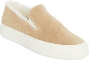 Common Projects Genuine Shearling Slip-On Sneaker in Tan at Nordstrom Rack, Size 12Us / 42Eu