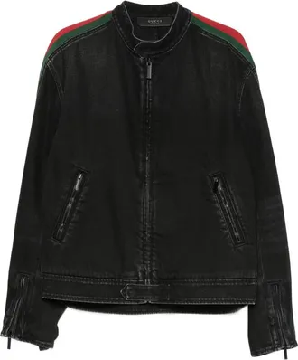 Gucci Web-stripe Denim Jacket