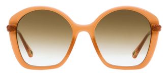 Chlo&eacute; CH0003S Geometric Braided Sunglasses - Orange