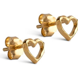 Enamel Copenhagen Organic Heart Studs in Gold at Nordstrom