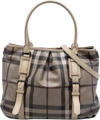 Burberry Pre-owned Smoked Check Satchel - - Pre-owned - Donna - Marrone - ONE SIZE