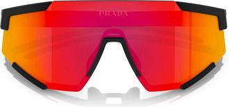 Prada Sunglasses, unisex, Black, Size: 39 MM Extreme Mask Sunglasses