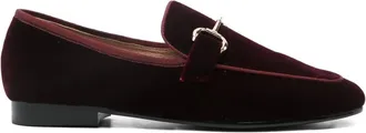 Bibi Lou velvet loafers - women - Calf Leather/Calf Suede/Velvet/Calf Leather/Rubber - 36 - Red