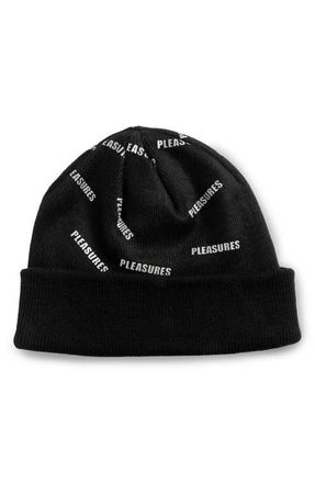 Pleasures Sprinkle Rib Beanie in Black at Nordstrom
