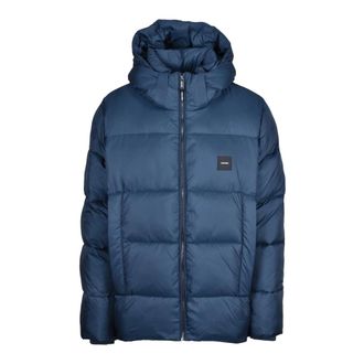 Calvin Klein Heren, Jassen, Blauw, Maat: 2XL Poliester