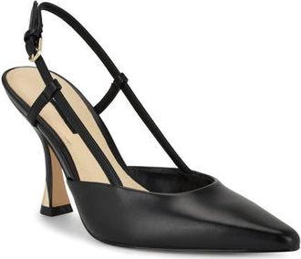 Nine West Vassa Pointed Toe Slingback Pump in Black at Nordstrom, Size 9.5