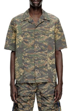 Diesel S-Brack EPBW Shirt in Olive/Green at Nordstrom, Size 40 Us