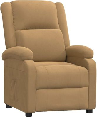 vidaXL Sill&oacute;n Reclinable Terciopelo Marr&oacute;n Vidaxl