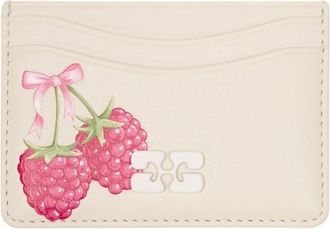 Ganni Bou Card Holder - Dames - Portefeuilles - Veelkleurig - ONE Size - Katoen - Accessoires