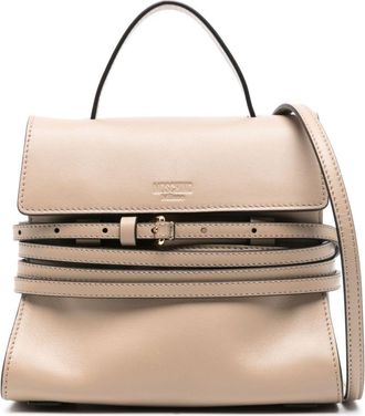 Moschino Tie Me shoulder bag - women - Sheepskin - One Size - Neutrals